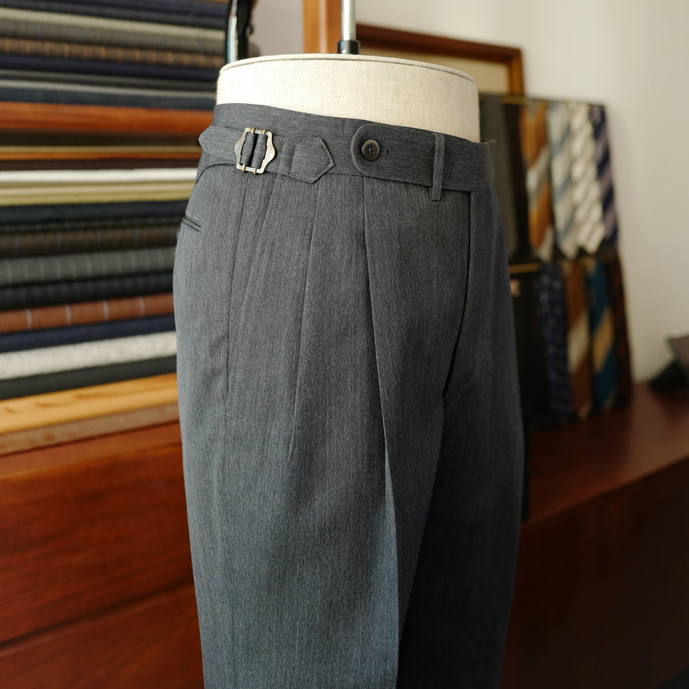 Grey Gabardine Wool Trousers (New Classic) — Last & Lapel